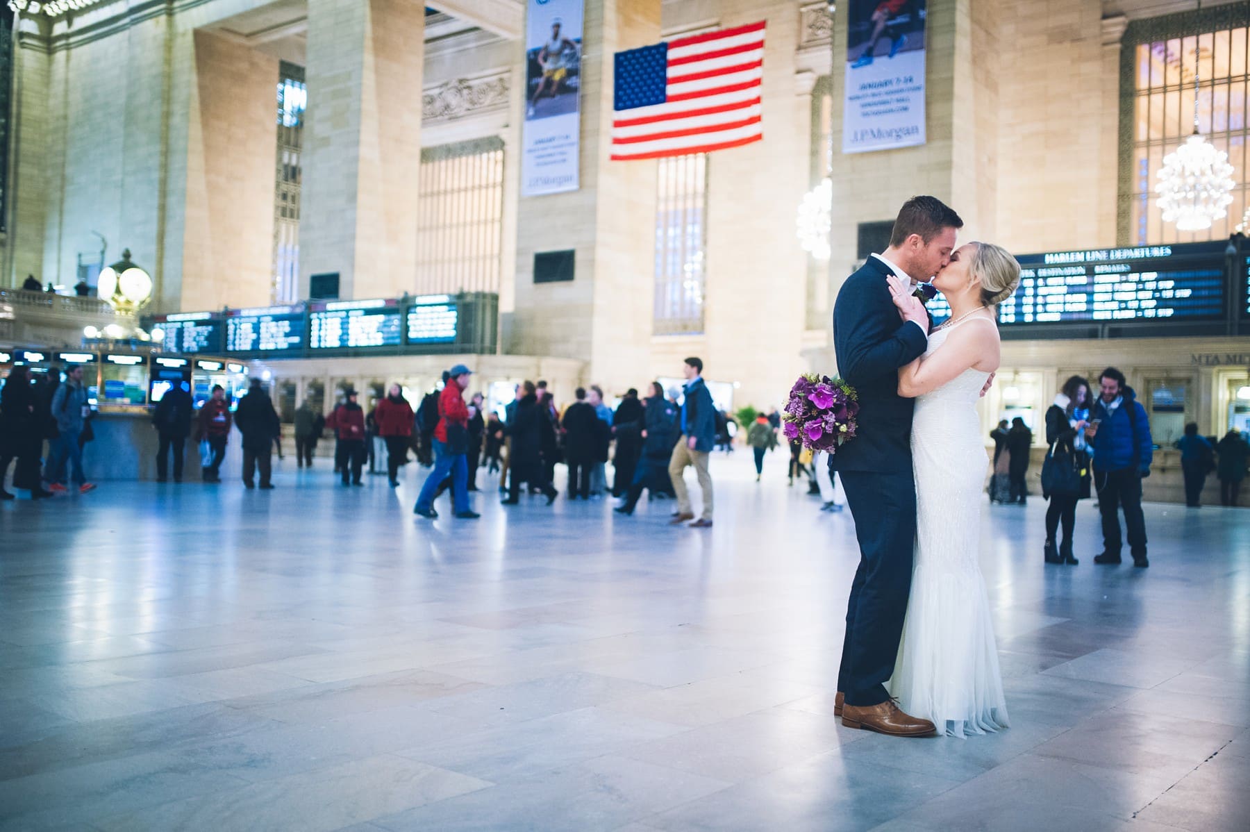 Grand Central Station elopement by Jackie Reinking