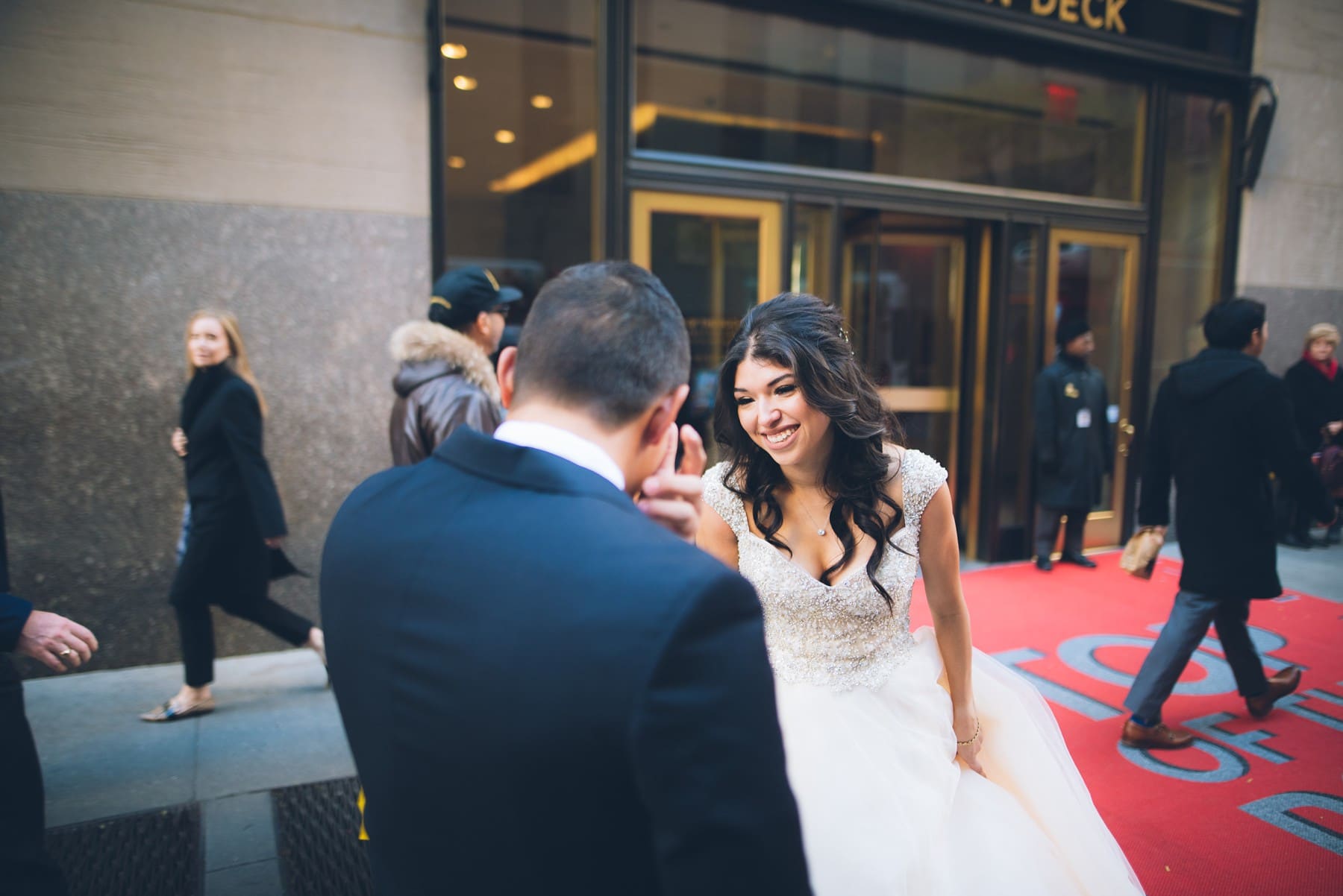 Top of the Rock, First Look | NYC elopement | Jackie Reinking Officiant