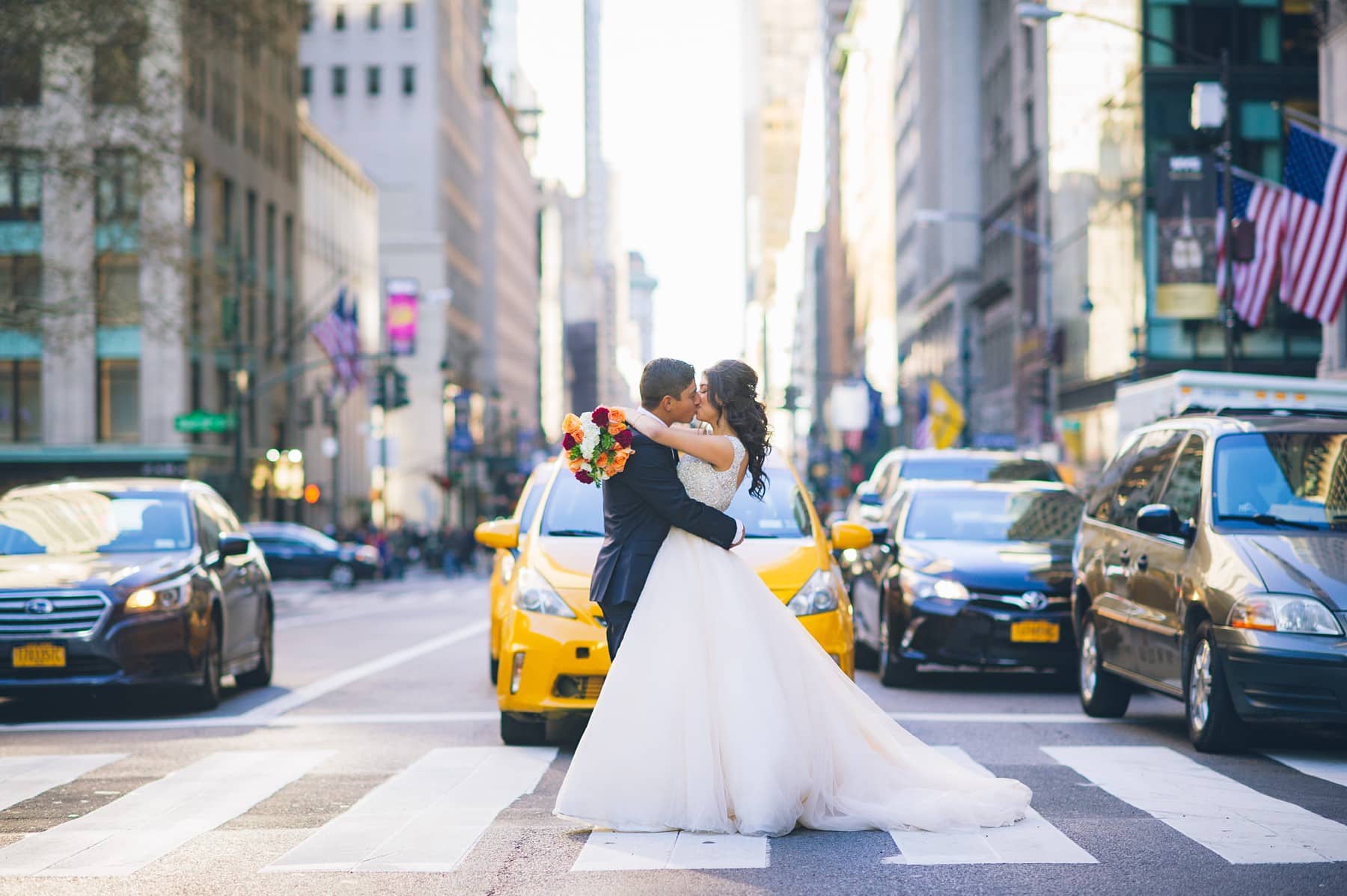 NYC taxi photos | NYC elopement | Jackie Reinking NY Officiant