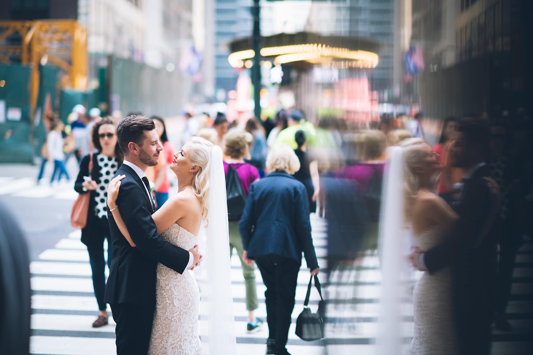 Romantic NYC elopement street photos by Sascha Reinking