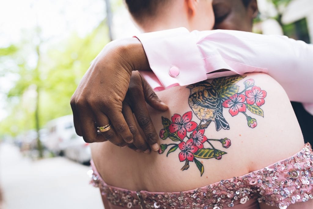 Central Park Elopement tattoo wedding details