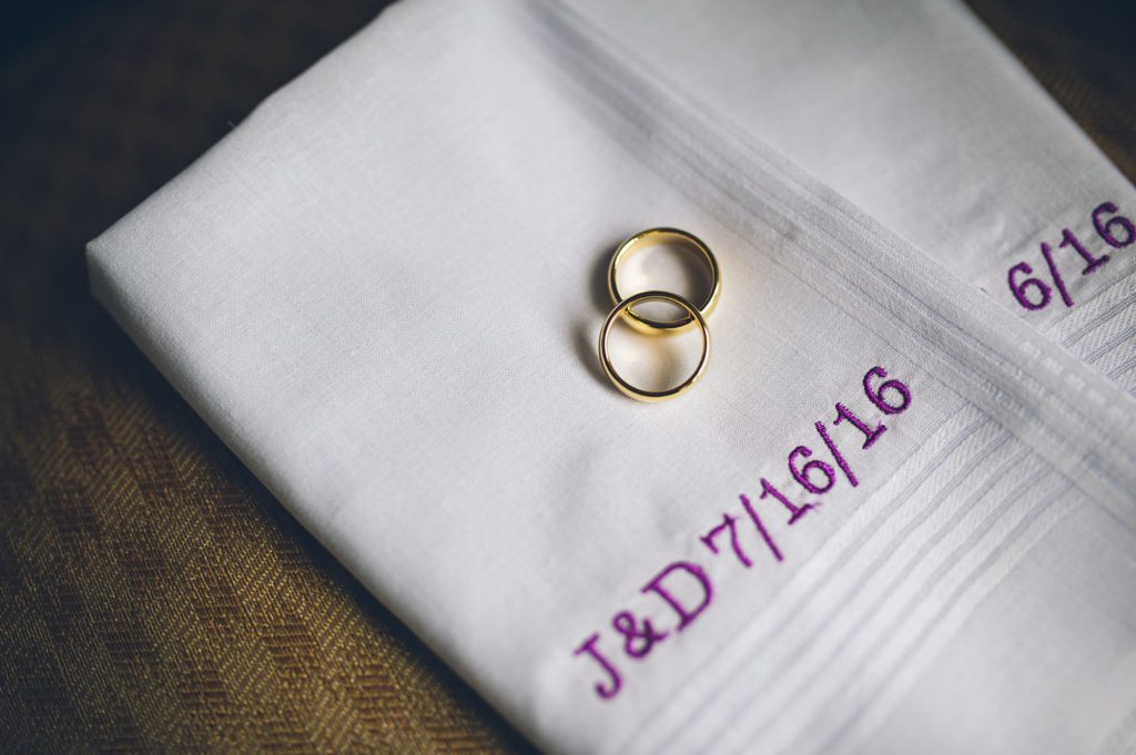 new york celebrant jackie reinking showing wedding rings