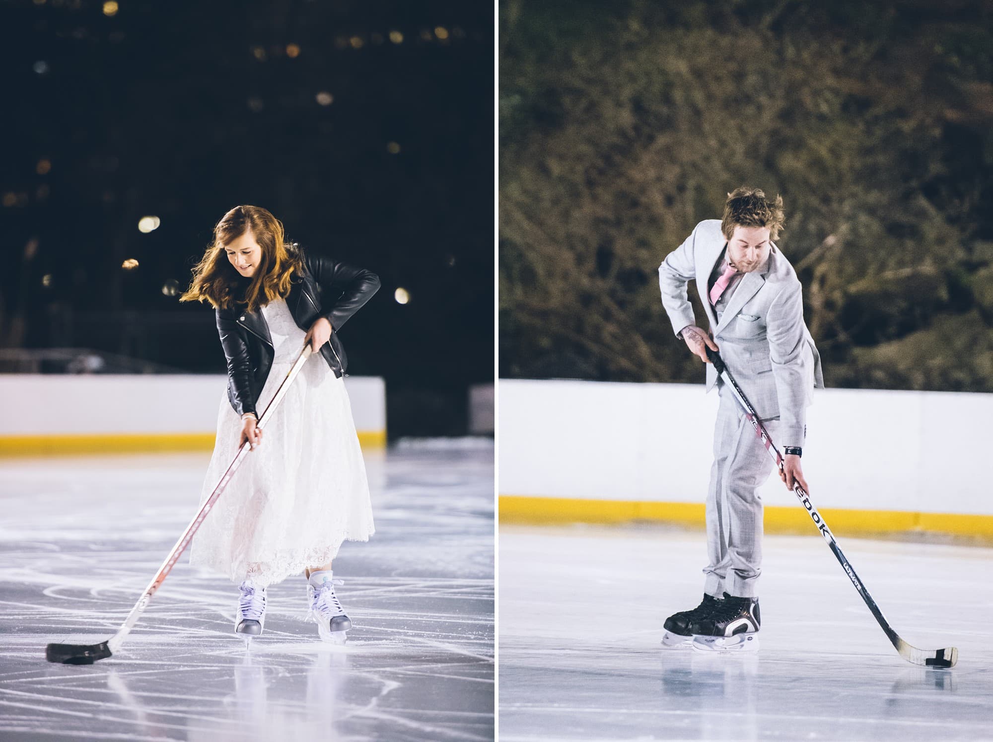 Wollman Ice Skating Rink elopement by Jackie Reinking
