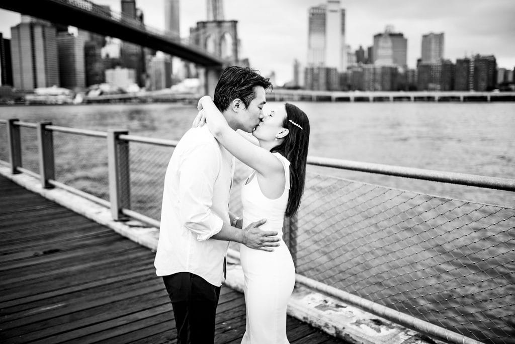 Getting married at the Brooklyn Bridge, Including your dogs in your elopement, Jackie Reinking Officiant 