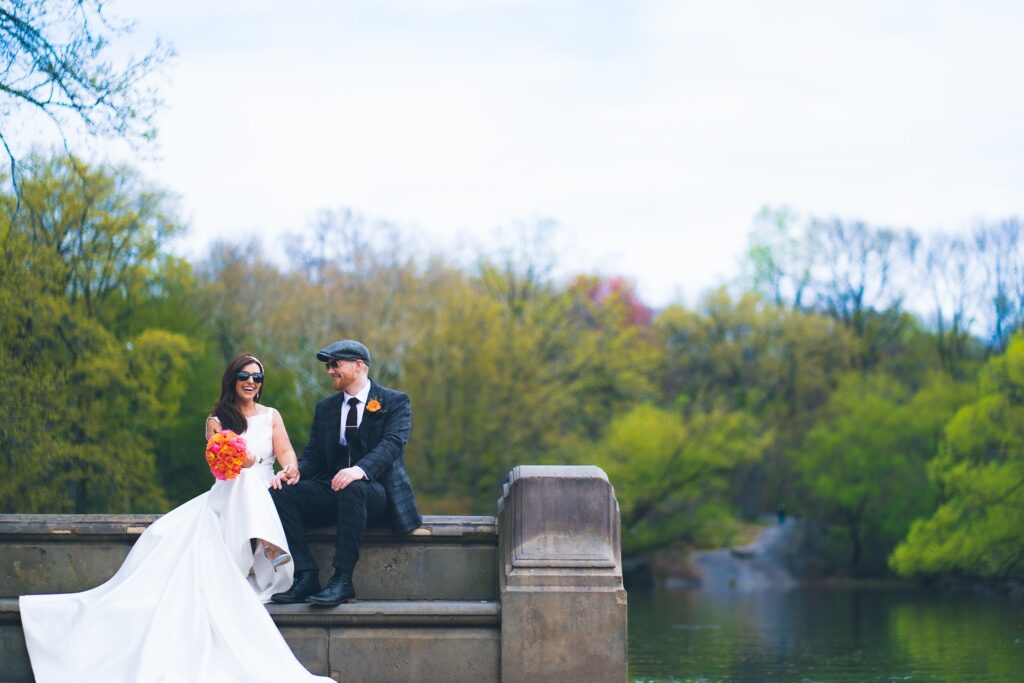 Intimate NYC spring elopement in Central Park